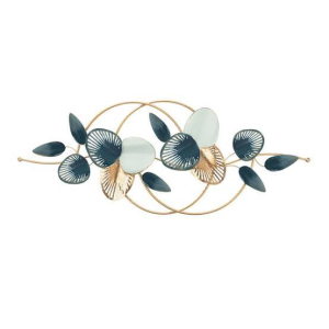 Modern Luxe Ginkgo Leaf Metal Wall Sculpture