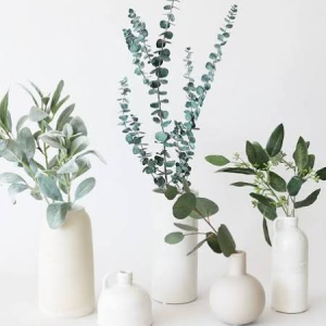 Minimalist White Ceramic Tabletop Vase Collection
